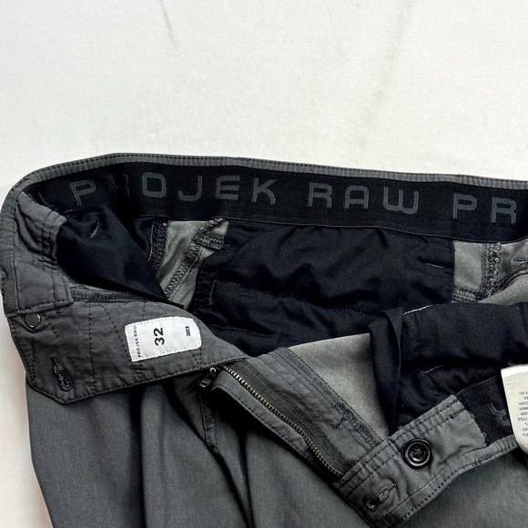 Projek Raw Remi Bungee Fashion Chino Pants Mens Size 32 Gray Rayon Blend - Picture 8 of 16
